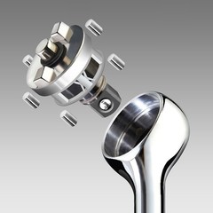 Zero Degree 1/2″ Inch Drive Gearless Ratchet Nickel Plated 1″ Turning Arc 38152