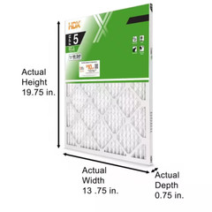 (3-Pack) 14x20x1 Air Filter Pleated MERV 8 Furnace HVAC Filtro de aire Plisado