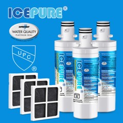 Fit For LG LT1000P LFVS26596S LRFXS2503S LFXS28566M/00 Water Air Filter 3 PACK