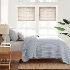 Martha Stripe Blue Quilt Set – Levtex Home