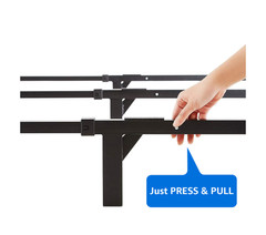 Ardent 7in King Metal Bed Frame No Tools Easy Assembly Heavy Duty