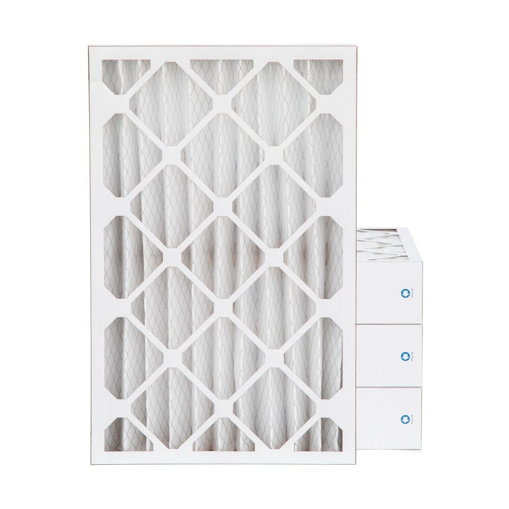 16x25x4 MERV 8 Pleated AC Furnace Air Filters. 4 Pack (Actual Depth: 3-3/4″)