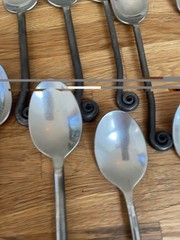 38 Piece Gourmet Settings Treble Clef Stainless Silverware & Serving Pieces VTG