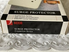 Surge Protector 2each 120 Volts 60 HZ 15 AMPS 6 Plug ACCO 50645 Centurion Series