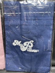 MyPillow Roll & Go Pillowcases Set of 2 Midnight Blue Lilac Pink 100% Cotton