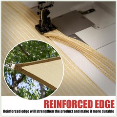 ColourTree Rectangle Sun Shade Sail Cover Outdoor Patio with Hardware Kit