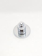 Lucinn Pro Filtered Round Modern Showerhead Wall Mounted in Polished Silver