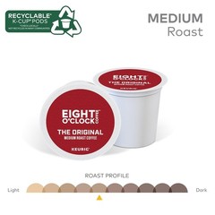 Eight O’Clock Coffee The Original, Single-Serve Keurig K-Cup Pods Medium Roast C