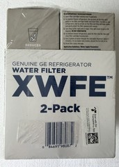 Genuine GE XWFE Refrigerator Water Filter PACK OF 2 New & Sealed Retail $110