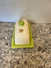 Sunflower & Bees Butter keeper/dish