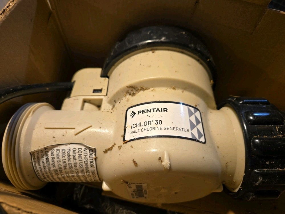 Pentair Ichlor 30 Salt Chlorine Generator (Cell Only) For Parts, non-working. A#