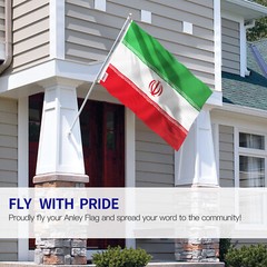 Anley Fly Breeze 3×5 Feet Iran Flag – Islamic Republic of Iran Flags Polyester