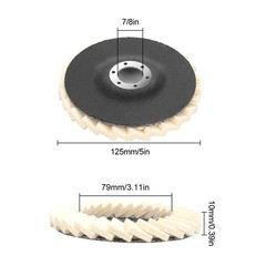 6Pcs Wool Polishing Wheel Buffing Pads Flap Disc For Metal Wood Angle Grinder