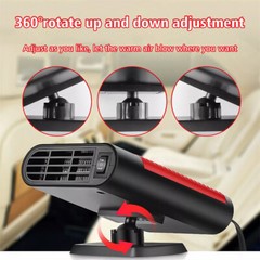 Small Space Heater 170W 2 Gears 18V Battery Operated Electric Fan Heater