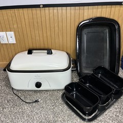 Rival 16-Quart Roaster Oven 150° to 450° F Temperature Control + 3 Compartments