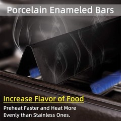 X Home 7534 21.5-Inch Heavier Flavorizer Bars for Weber Genesis Silver, 5-Pack