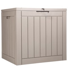 31gal multi-use waterproof deck box 22.09×17.09×20.87in 170lb capacity grey