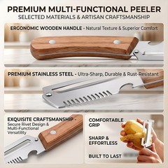 3 in 1 Multi-Functional Vegetable Peeler for Kitchen Stainless Steel Peeler