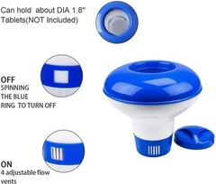 Heavy Duty 7″ Pool Floating Chemical Dispenser Floater for 3″ Chlorine Tablets