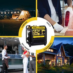 [US Fast Ship] 4500W Inverter Generator 223CC RV Ready EPA Gasoline 3600W Backup