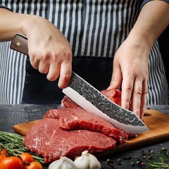 3 Pcs Boning Knives Set Butcher Knife Slaughter Knife High Carbon Steel Cleaver