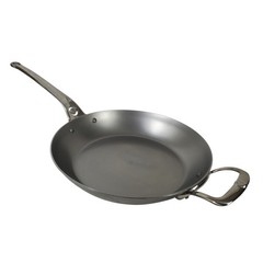 De Buyer Mineral B Pro Carbon Steel Fry Pan Stainless-Steel Nonstick 12 1/2″