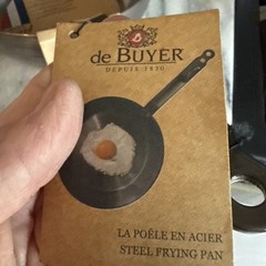 De Buyer MINERAL B Carbon Steel Fry Pan 9 1/2 24cm