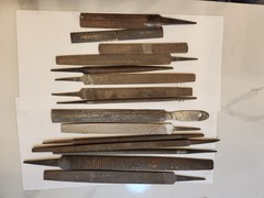 Lot of 15 Metal files Rasp DIFFERENT SIZES AS SHOWN USED