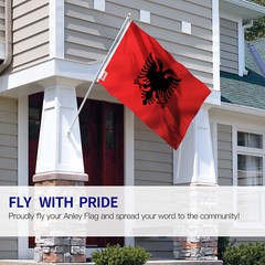 Anley Fly Breeze 3×5 foot Albania Flag – Albanian National Flags Polyester