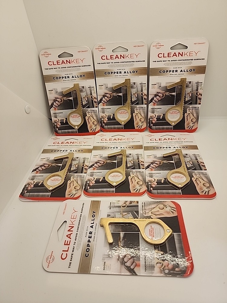 7 each NEW CLEANKEY Key|Smart Opens Doors Push Buttons Touchscreens No Germs