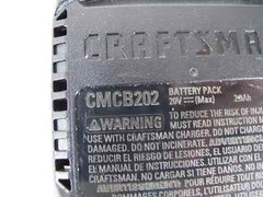 (Lot of 2 Batteries) Craftsman CMCB202 V20 2Ah Lithium Ion Battery Genuine OEM