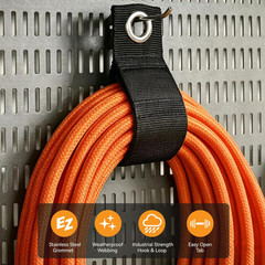 6 PCS Extension Cord Holder, Extension Cord Strap, Cable Organizer Straps for Co
