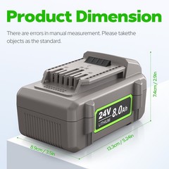 24V 8Ah Replacement Battery for Flex FX0221-1 Compatible with Flex Cordless Tool