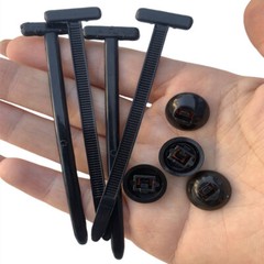 200PCS-Universal Cable Tie Buckle, Heavy Duty Self-Locking Nylon Zip Ties Holder