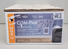 Cadet ComPak CSC102TW 1000W 240V 3415 BTU Fan Forced Wall Heater White 67505 New
