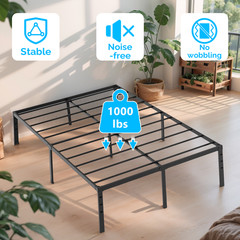 Metal Bed Frame Twin Full Queen King Size 14 inch Heavy Duty Platform Bed frames