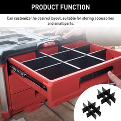 48-22-8472 Drawer Packout Divider/Organizer for Milwauke 3 Drawer Packout Access
