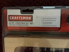 Rare Craftsnam 10 pc Forstner bit set with wooden case None on Ebay