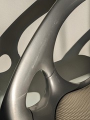 Ross Lovegrove for Bernhardt “Go” Chair – Magnesium – Silver/Tan