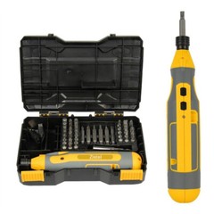 4V Cordless Screwdriver Kit Electric USB Rechargeable Power Tool 43pcs Bits Set