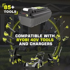 40V Battery For Ryobi 40V 6.0Ah Lithium OP4060 OP4030 OP4050 OP40602 OP40261