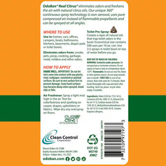 10 Oz. Orange Real Citrus Air Freshener Spray, Citrus Oil Natural Air Freshener,