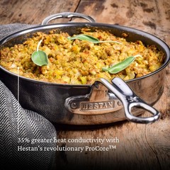 Hestan NanoBond Titanium Stainless Steel Sauté Pan With Lid 3 1/2-Qt