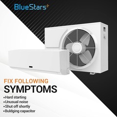 [2025 Upgraded] BlueStars 120 uF MFD 250 VAC Volts CBB60 50/60Hz Run…