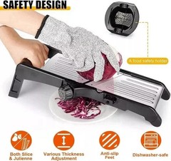 7-in-1 Adjustable Stainless Steel Mandoline Vegetable Food Slicer for Kitchen