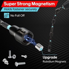 SHALL 29PC Impact Magnetic Nut Drivers Set SAE & Metric Extra Long 1/4″ Hex US