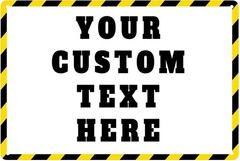 Customized Horizontal Tin Sign, allowing for the addition of any text/Photo