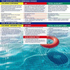 Swimming Pool Spa Water Chemical Test Kit For Chlorine Ph Test (6 Way Test)