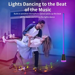 2pc 56″ Smart LED Floor Lamp RGB Remote & APP Control Music Sync Corner Lighting