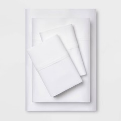 Threshold 400 Thread Count Cotton Sateen 4-Piece Sheet Set Luxurious